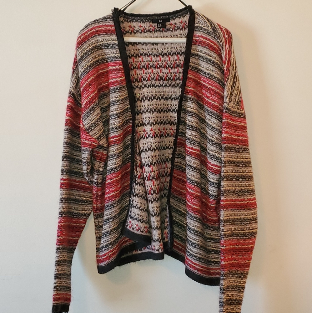 H&M Striped cardigan sweater